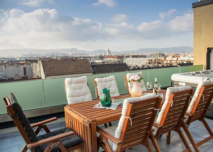 Apartmán Centropolitan Penthouse I Jacuzzi I 2 Free Parking I Self Check-in Budapešť