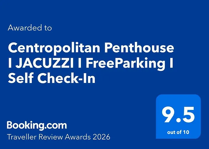 Apartmán Centropolitan Penthouse I Jacuzzi I 2 Free Parking I Self Check-in