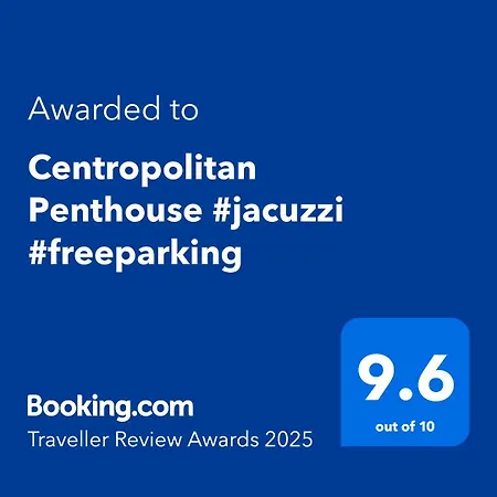 Centropolitan Penthouse With Jacuzzi I 2 Free Parking I Self Check-in Apartmán Budapešť